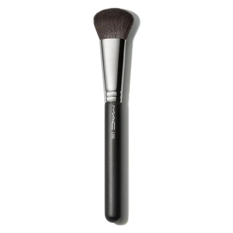 Mac 128S Split Fiber Brush With A Dual Function Ideal For Applying Blush
