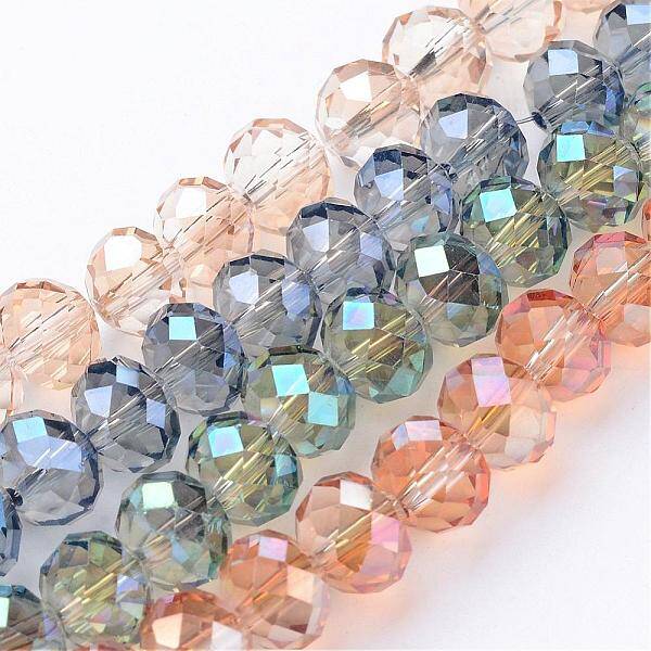 Electroplate Glass Beads Strands