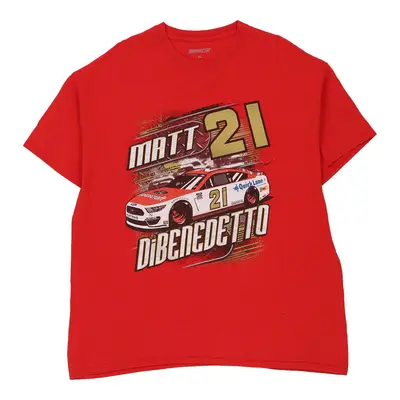 Dibenedetto Nascar Nascar T-Shirt - XL Red Cotton