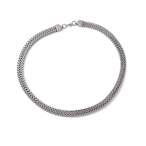 Non-Tarnish 304 Stainless Steel Snake Chain Necklace with Lobster Claw Clasps for Men Women