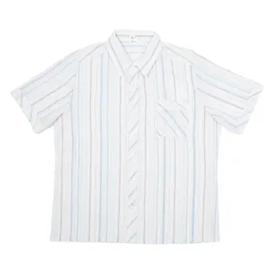 CHARLES JUGELE Womens Shirt White Striped M