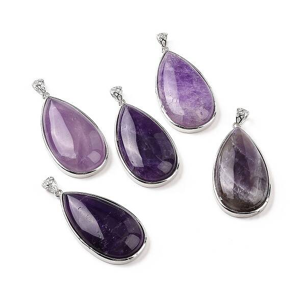 Natural Amethyst Big Pendants