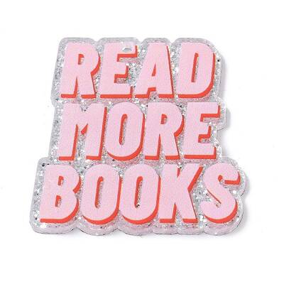 Reading Theme Printed Acrylic Pendants