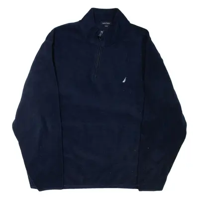 NAUTICA Pullover Mens Fleece Jacket Blue 2XL