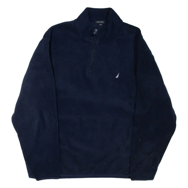 NAUTICA Pullover Mens Fleece Jacket Blue 2XL
