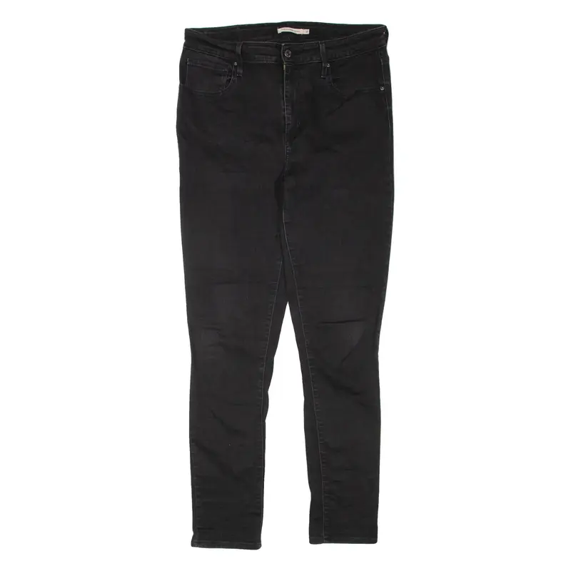 LEVI'S 721 High Rise Womens Jeans Black Regular Skinny W31 L30