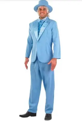 Men Blue and Orange Tuxedos