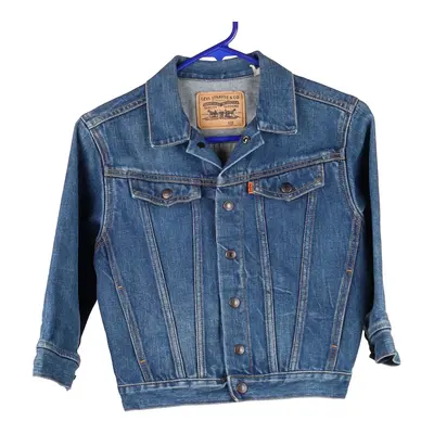 Age 8. Orange Tab Levis Denim Jacket - Medium Blue Cotton