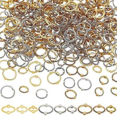 450Pcs 9 Style Zinc Alloy Bead Frame