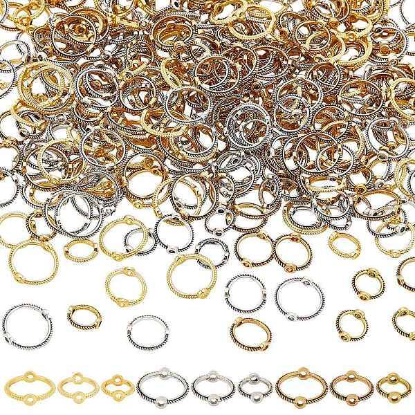 450Pcs 9 Style Zinc Alloy Bead Frame
