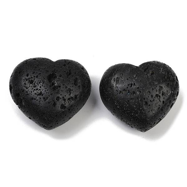 Heart Natural Lava Rock Palm Stone