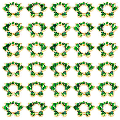 30Pcs Alloy Enamel Bead Frame
