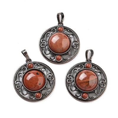 Natural Red Jasper Pendants