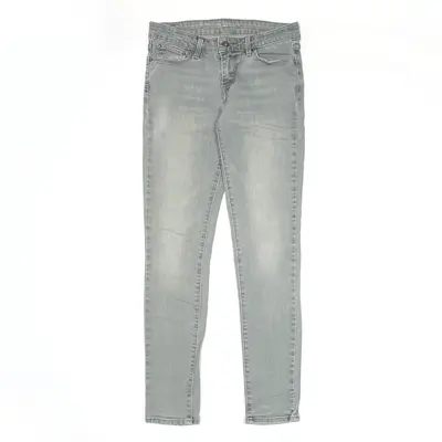 LEVI'S Jeans Grey Denim Slim Skinny Stone Wash Womens W26 L32