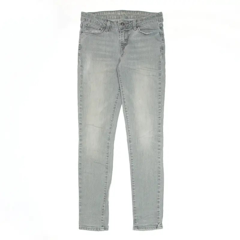 LEVI'S Jeans Grey Denim Slim Skinny Stone Wash Womens W26 L32