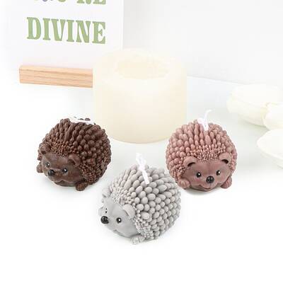 Hedgehog DIY Candle Silicone Molds