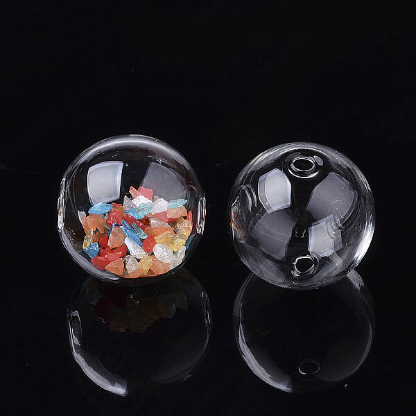 Handmade Blown Glass Globe Beads