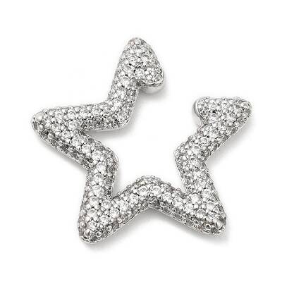 Crystal Rhinestone Star Cuff Earrings