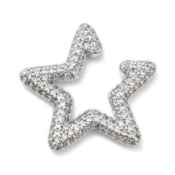 Crystal Rhinestone Star Cuff Earrings