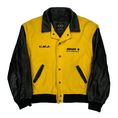Ducati Performance C.M.J Varsity Jacket - Large Black Wool Blend