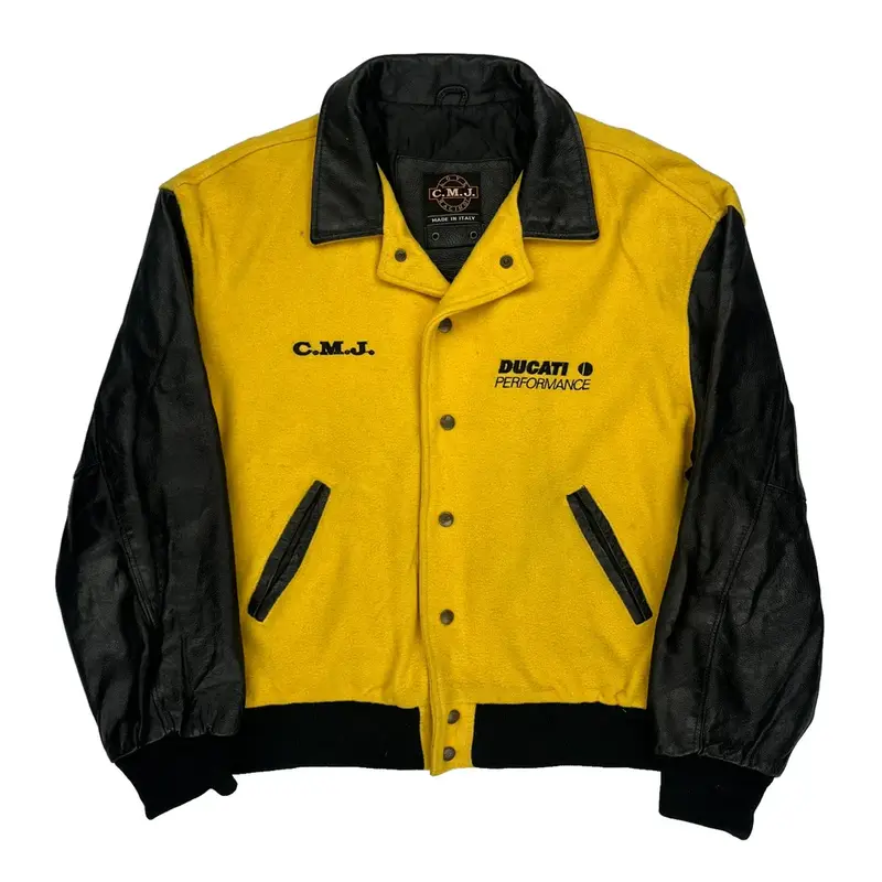 Ducati Performance C.M.J Varsity Jacket - Large Black Wool Blend