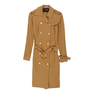 Versace V2 Classic Trench Coat - Small Beige Cotton Blend | Size: small
