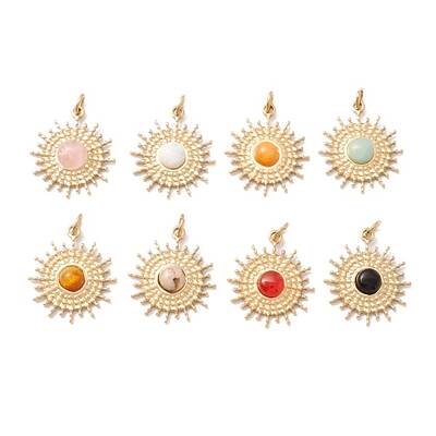 Natural Mixed Stone Pendants