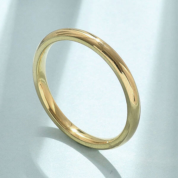 304 Stainless Steel Plain Band Rings