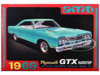 Skill 2 Model Kit 1969 Plymouth GTX Hardtop 1/25 Scale Model by AMT