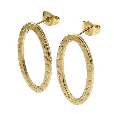 Ion Plating(IP) 201 Stainless Steel Stud Earrings