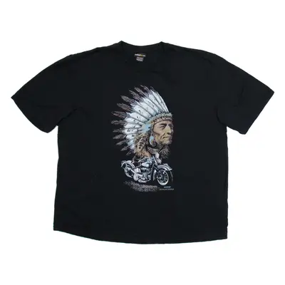ATLASFORME Biker Mens T-Shirt Black 4XL