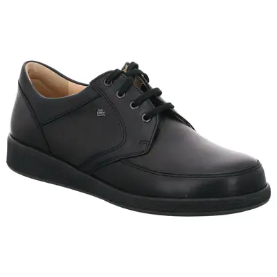 Finn Comfort Edmonton Leather Men's Lace up Shoes - Black - Size:US 7.5 Men