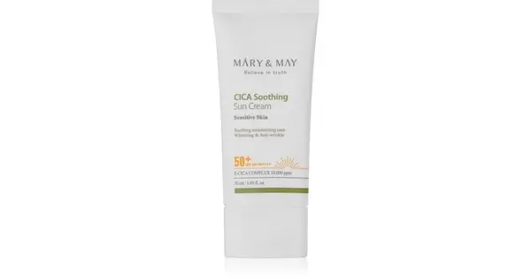 Mary & may CICA Soothing Sun Cream SPF 50+ - 50ml