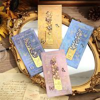 Set of 4 Butterfly Bookmarks - Elegant gold-tone openwork metal design with colorful floral pattern,Original gifts for book l...