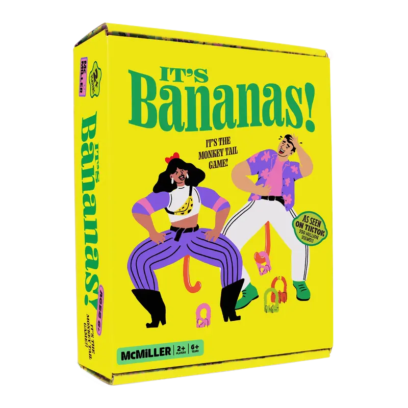 It's Bananas! The Monkey Tail Game - Hilarious Party Game for Kids, Teens and Adults. Family Board Game, Bachelorette Game, A...