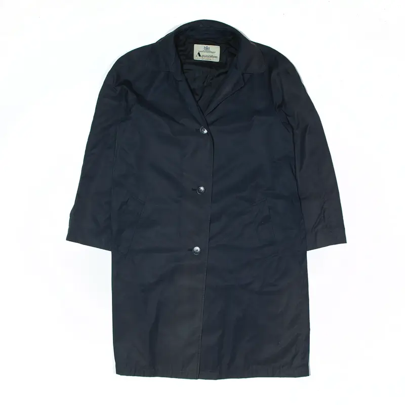 AQUASCUTUM Overcoat Coat Black Womens XL