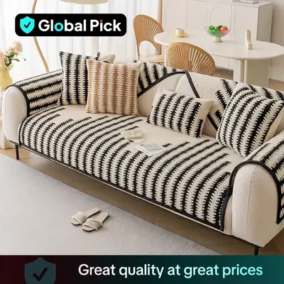 Geometric Pattern Sofa Cover, 1 Count Non-slip Elastic Sofa Slipcover, Waterproof Sofa Cover, Dustproof Couch Covers for Home...