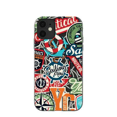 Black All Aboard iPhone 11 Case