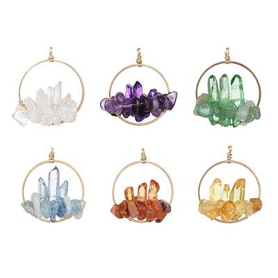 Natural Mixed Stone Pendants