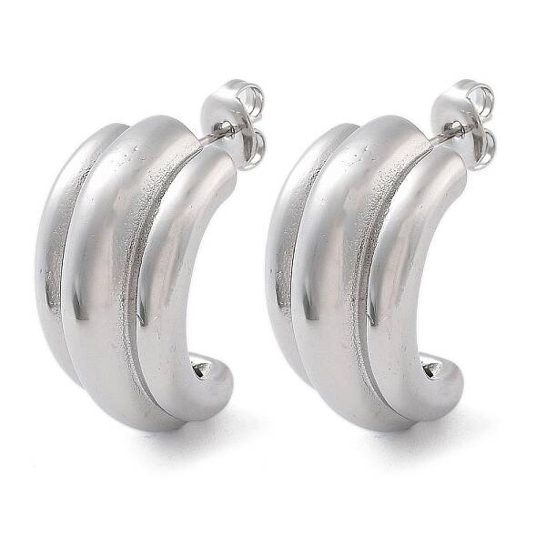 Non-Tarnish 304 Stainless Steel Arch Stud Earrings