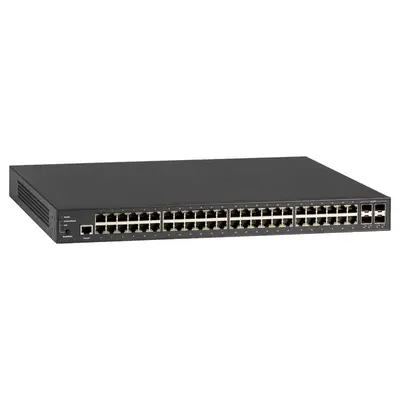 LPB3052A Black Box LPB3000 Series 48 x Ports 1000Base-T PoE+ + 4 x Ports SFP+ Rack-mountable Layer 2 Managed Gigabit Ethernet...