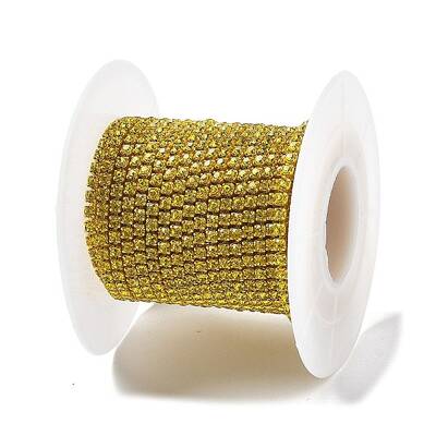 Iron Rhinestone Glass Cup Chain
