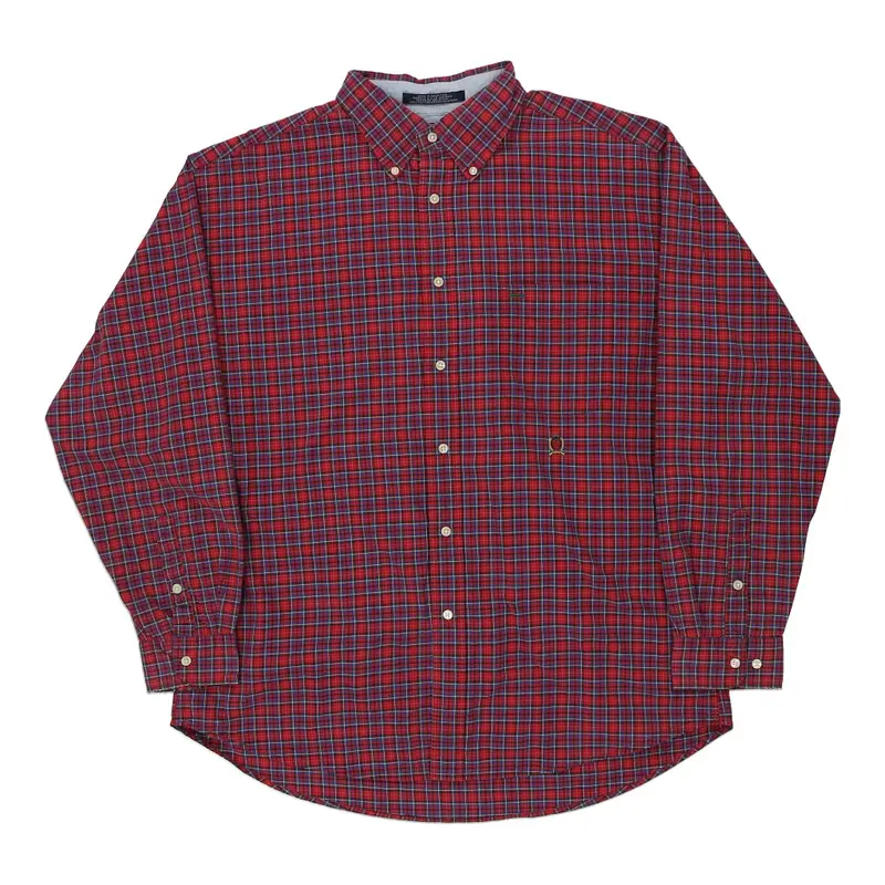 Tommy Hilfiger Checked Shirt - XL Red Cotton