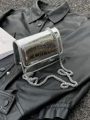 Fashion Chain Strap Stylish Crossbody Bag, Casual Pu Leather Shoulder Bag for Women & Girls, Trendy Versatile High-quality Da...