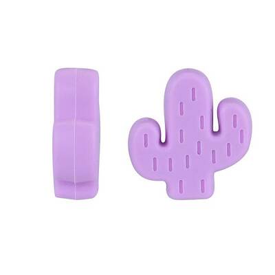 20Pcs Cactus Food Grade Eco-Friendly Silicone Focal Beads