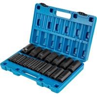 VEVOR Impact Socket Set 1/2 Inches 19 Piece Impact Sockets, Deep Socket, 6-Point Sockets, Rugged Construction, Cr-V, 1/2 Inch...