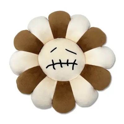 Flower Brown Plushie Pillow
