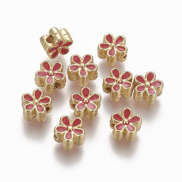 Brass Enamel Beads
