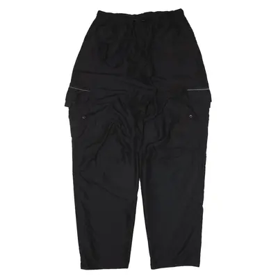 Cargo Trousers Black Loose Tapered Mens W26 L31
