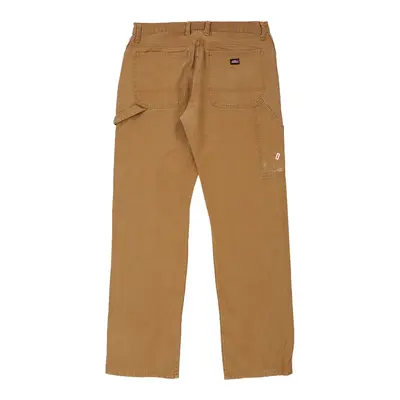 Dickies Carpenter Trousers - 34W 34L Brown Cotton